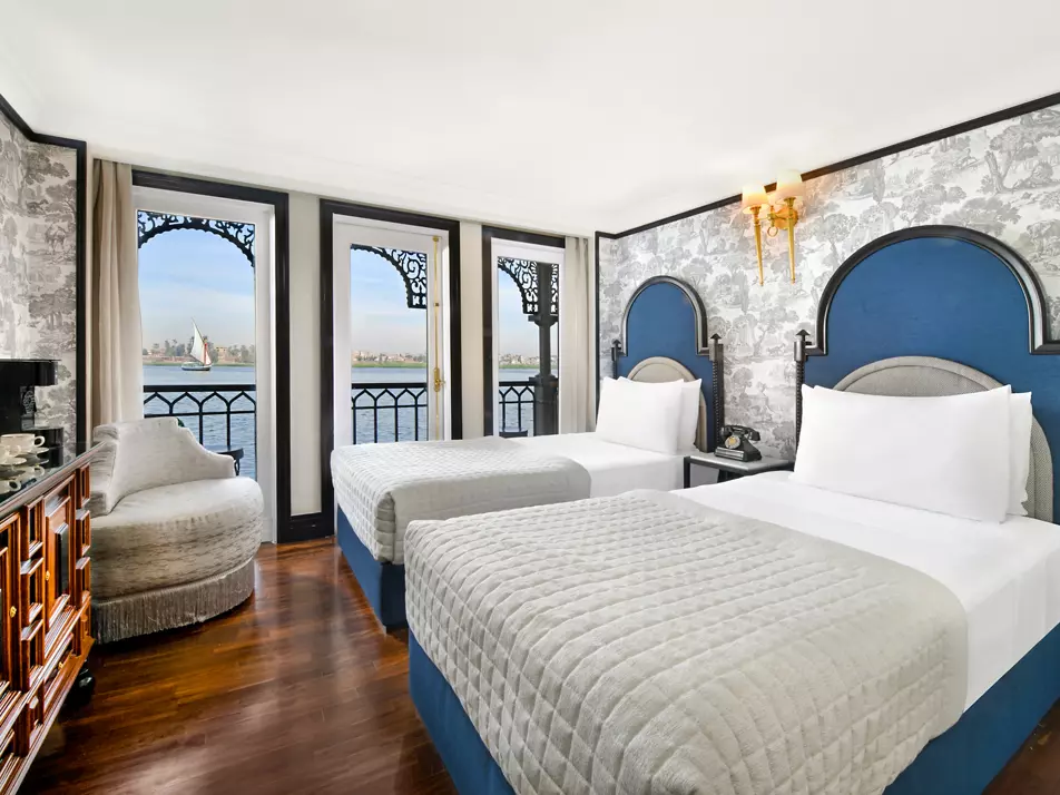 Cabin aboard the Mövenpick SS Misr Nile cruise